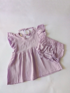 Vestido bebe con volado lisos en internet