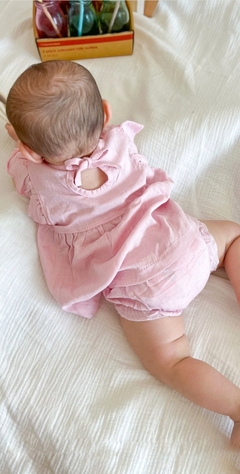Vestido bebe con volado lisos