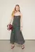 Vestido Animale De Georgette Midi Com Pregas Estampado - comprar online