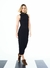 Vestido OPEN midi canelado bordado manual