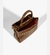 Bolsa Tote Crush Couro Marrom - Guest Deluxe