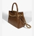 Bolsa Tote Crush Couro Marrom - comprar online