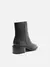 Bota Preta Couro Arezzo Cano Médio Bloco Metal - Guest Deluxe