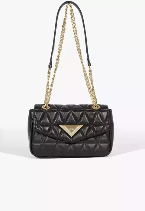 Bolsa Schutz Tiracolo Média 944 Couro Preta