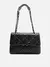 Bolsa Arezzo Tiracolo Preta Couro Mizz Média - comprar online