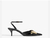 Mule Pump Kay Couro Preto