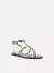 Sandália Rasteira Arezzo Dourada Skin Búzios Lenny Niemeyer - comprar online