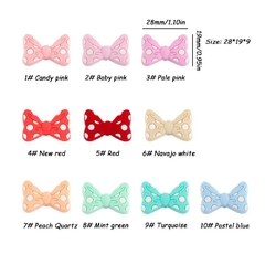 Mini Laço poá de Silicone - 10Pcs na internet