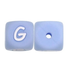 LETRAS DE SILICONE AZUL 12mm - 100 Pcs na internet