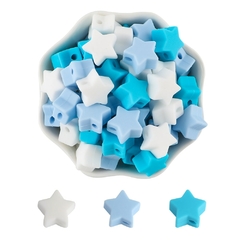 Mini Estrela de Silicone - 100 Pçs