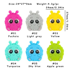 Monstrinho de silicone - 05 Pcs na internet