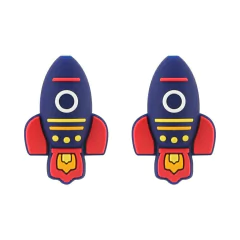 Mini Foguete de Silicone - 05 Pcs - Silicone Beads Brasil