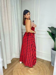 vestido longo tecido crepinho na internet