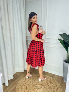 Vestido mídi tecido crepinho na internet