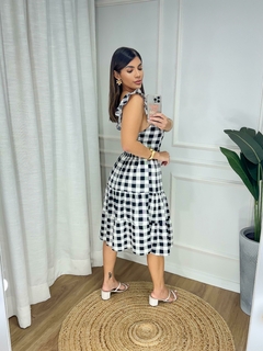 Vestido mídi tecido crepinho - comprar online