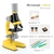 Kit de microscópio biológico laboratório luz LED - Brinquedos Educativos Para Crianças - loja online