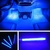 Led barra interior do carro backlight ambiente humor pé luz com isqueiro decorativo atmosfera lâmpada acessórios de automóvel 12v