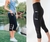 Leggings esportivas femininas de malha patchwork para academia - comprar online