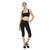 Leggings esportivas femininas de malha patchwork para academia