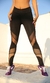 Imagem do Leggings esportivas femininas de malha patchwork para academia