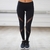 Leggings esportivas femininas de malha patchwork para academia - comprar online