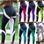 Calças leggings para fitness estampadas com bolso femininas push up.