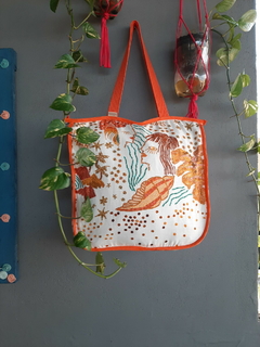 MAXI BOLSA "U" BI ESTAMPA VIÉS COM ZÍPER - comprar online