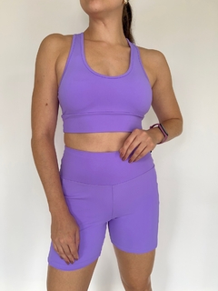 Top com bolso lavanda - loja online