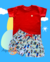 Conjunto Menino Foguete Vermelho