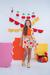 Conjunto kinono Coral Abacaxi - comprar online