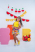 Conjunto kinono Frutas amarelo - comprar online