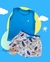 Conjunto Menino Foguete Azul