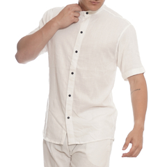 Camisa Lino Manga Corta - KOABIT