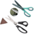 Kit 2 Tesoura De Escalope + Tesoura De Picotar Zig Zag Tecidos