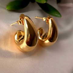 Brinco Feminino Gota De agua Pequeno Banhado a Ouro 18k na internet
