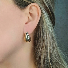 Imagem do Brinco Feminino Gota De agua Pequeno Banhado a Ouro 18k