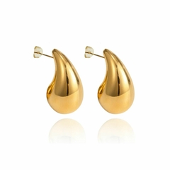 Brinco Feminino Gota De agua Pequeno Banhado a Ouro 18k