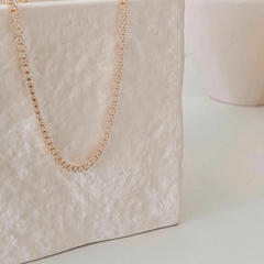Colar Choker Riviera Baguete Cristal Gargantilha Folheada na internet