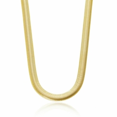 Colar Choker Salamandra Gargatilha de Luxo Folheada Ouro 18k