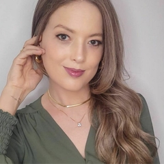 Colar Ponto De Luz Gota Dourado Cravejada Banhado a Ouro 18k - comprar online