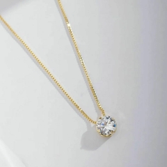 Colar Ponto de Luz Diamond Gargatilha Banhado a Ouro 18k - comprar online