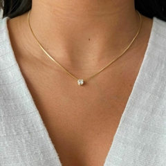 Colar Ponto de Luz Diamond Gargatilha Banhado a Ouro 18k na internet