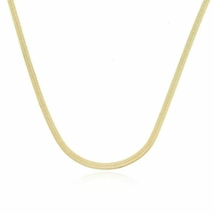 Colar Choker Fita Rabo De Rato Gargantilha Banhada a Ouro 18k