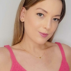 Colar De Coração Pingente Dourado Liso Banhado A Ouro 18k - comprar online