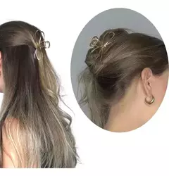 Presilha/Piranha Grande Dourada de Cabelo na internet