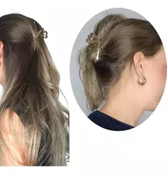 Presilha/Piranha Grande Dourada de Cabelo na internet