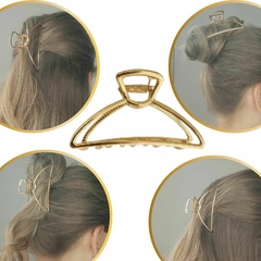 Presilha/Piranha Grande Dourada de Cabelo - comprar online