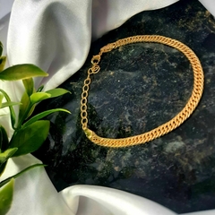 Pulseira Feminina Em Elo Entrelaçados Folheado a Ouro 18k - comprar online