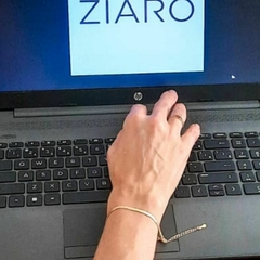 Imagem do Pulseira Fita Lisa Bracelete Dourado Feminino Folheado Ouro