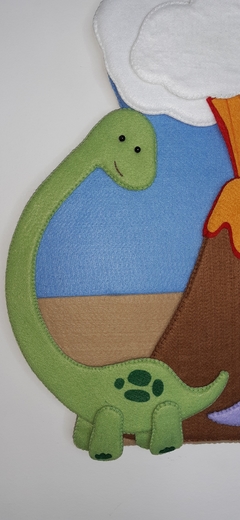 Enfeite de porta grande o mundo dos dinossauros - comprar online